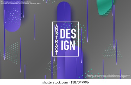 3d background. Material design. Minimal abstract cover. Creative colorful wallpaper. Trendy gradient poster. Vector illustration.