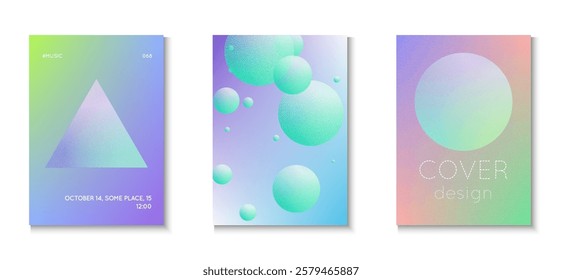 3d Background. Noise Holographic Design. Astronaut Trend Template. Triangle Shape. Elegant Elements. Blue Grainy Gradient Set. Vibrant Banner. Purple 3d Background