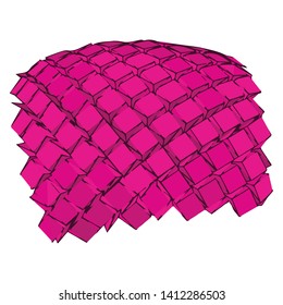 3D Background in pink color for royal texture