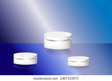 3d plataforma geométrica de podio de fondo, para la publicidad de productos cosméticos en el podio 3d. Vector EPS10.