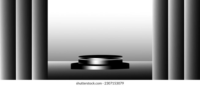 3D-Hintergrund Podium geometrische Plattform, für die Werbung kosmetischen Produkte auf dem Podium 3d. EPS10-Vektor.
