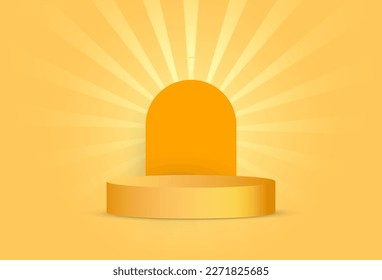 3d background product display podium