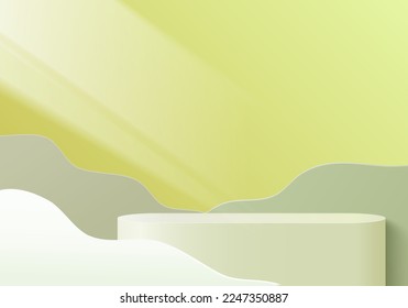 3d background product display scene with light design