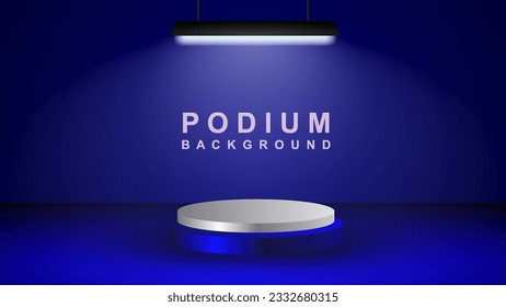 
3d background product featuring podium scene. 3d rendering vector background with podium. vector illustration eps 10.
