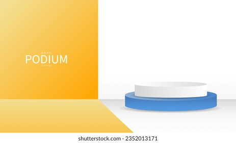 3D Background products display , Abstract Vector rendering 3d, Product display presentation,Stage for showcase, Vector illustration EPS 10