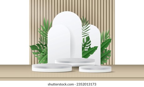 Anzeige von 3D-Hintergrundprodukten , Abstrakter Vektorgrafik-3d, Produktpräsentation, Präsentationstage für das Schaufenster, Vektorgrafik EPS10