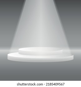 3d background products display podium scene with geometric platform. stand to show cosmetic products. Stage showcase on pedestal display grey studio. Wall for presenting
