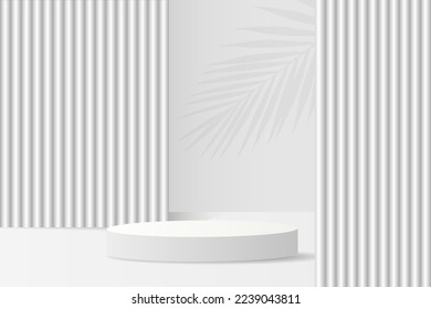 3d background products display podium scenes with a geometric platform. Background vector 3d render with a podium. A stand for the demonstration of a cosmetic product. Stage showcase on a pedestal