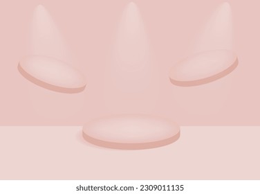 3d background products display podium scene with geometric platform. backdrop background vector 3d render with podium. stand to show cosmetic products