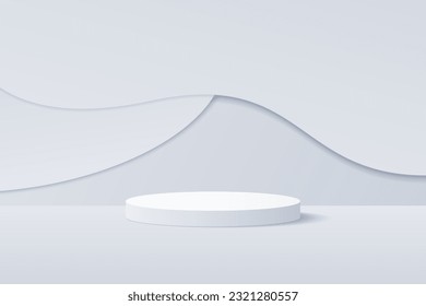 3 quinquies productos de fondo muestran podio. representación 3d del vector de fondo con podio. se presenta producto cosmético en el podio 3d. Muestra de escenario en el estudio de fondo blanco para pantalla peatonal