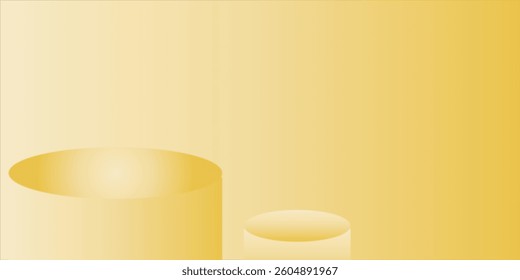 3d background products display podium scene with geometric platform. background vector 3d rendering with podium. stand to show cosmetic products. Stage showcase on pedestal display beige studio