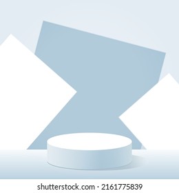 3d background products minimal podium scene with geometric platform.