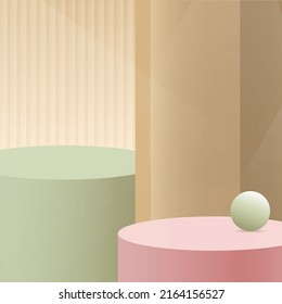 3d background products minimal podium scene with geometric platform.