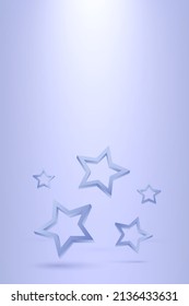 3d productos de fondo escena mínima con estrellas de lavanda 3d. mostrar representación 3d vectorial de fondo con estrellas. lugar para los productos 3d y texto. Escaparate en estudio lavender banner spot spot
