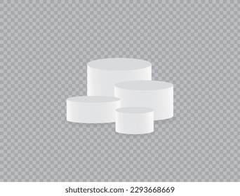 3d background products minimal white podium. Abstract shine silver cylinder pedestal podium.