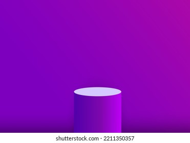 3d background products with purple tall spheres for displaying products. Gradient background to enhance the distinctiveness of the products to be placed.