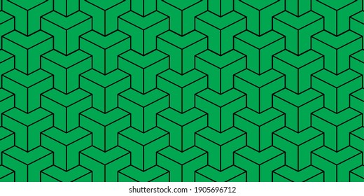 3D background template in green color