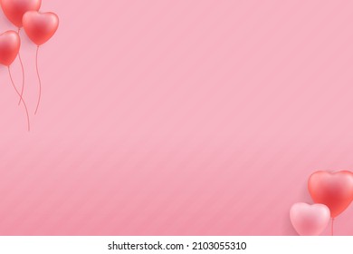 3d background Valentine day scene with love. background vector 3d render with podium.