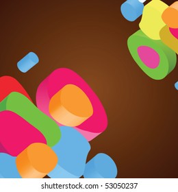 3d background in vector