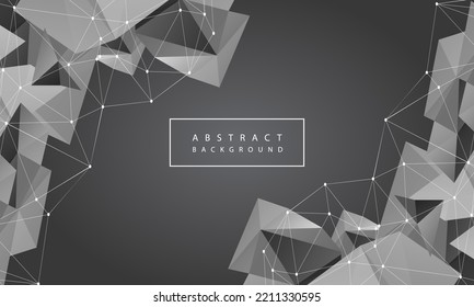 3d background vector abstract black