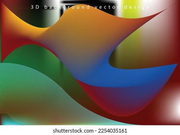 3D background vector design 12