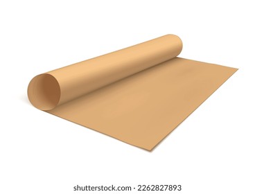 3D-Backpapier einzeln auf weißem Hintergrund. EPS10-Vektorgrafik