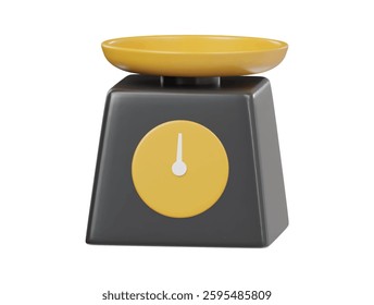  3d balence scale icon isolated