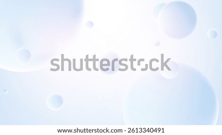 3D ball abstract Background. Soft Gradient with minimal bounce ball with shadow and light effect. Realistic 3d bubble background.