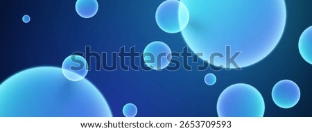 3D ball abstract Background. Soft Gradient with minimal bounce ball with shadow and light effect. Realistic 3d bubble background.