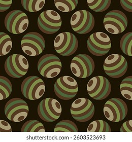 3d ball Camo Military pattern seamless.Vector Army background