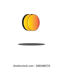 Ilustración de efecto bola 3D para vacaciones o juego 