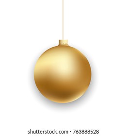 3d Ball Golden. Vector Illustration