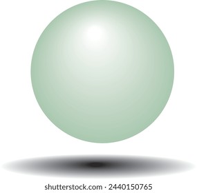 3D ball on white background