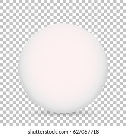 3d ball with shadow on white background