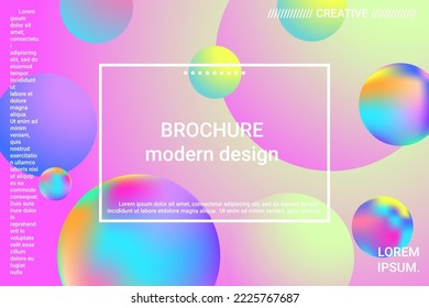 3d ball shape gradients for decoration design. 3d vector illustration. Creative concept. Minimal geometric background. Colorful gradient. Beautiful colorful space background.