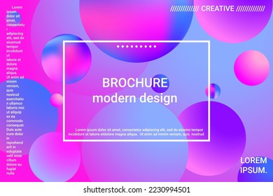 3d ball shape gradients for decoration design. 3d vector illustration. Creative concept. Minimal geometric background. Colorful gradient. Beautiful colorful space background.
