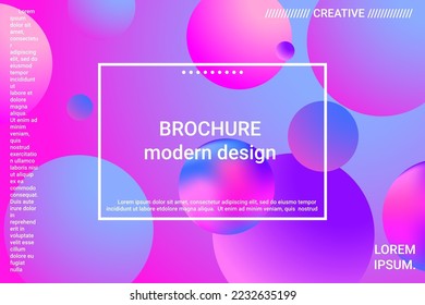 Gradientes de forma de bola 3d para el diseño de la decoración. Ilustración vectorial 3d. Concepto creativo. Fondo geométrico mínimo. Gradiente colorido. Hermoso fondo de espacio colorido.