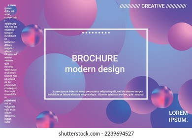 Gradientes de forma de bola 3d para el diseño de la decoración. Ilustración vectorial 3d. Concepto creativo. Fondo geométrico mínimo. Gradiente colorido. Hermoso fondo de espacio colorido.