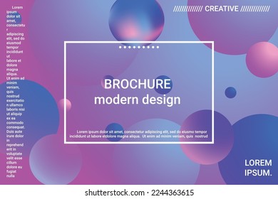 3d ball shape gradients for decoration design. 3d vector illustration. Creative concept. Minimal geometric background. Colorful gradient. Beautiful colorful space background.