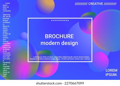 Gradientes de forma de bola 3d para el diseño de la decoración. Ilustración vectorial 3d. Concepto creativo. Fondo geométrico mínimo. Gradiente colorido. Hermoso fondo de espacio colorido.