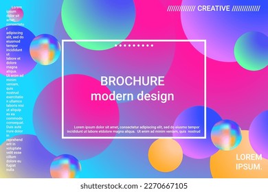Gradientes de forma de bola 3d para el diseño de la decoración. Ilustración vectorial 3d. Concepto creativo. Fondo geométrico mínimo. Gradiente colorido. Hermoso fondo de espacio colorido.