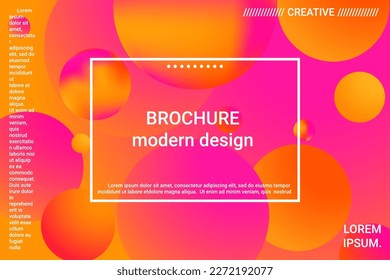 3D-Kugelformen für Dekorationsdesign. 3D-Vektorgrafik. Kreatives Konzept. Minimaler geometrischer Hintergrund. Farbverlauf. Schöner bunter Raumhintergrund.