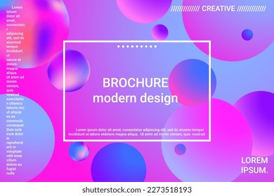 Gradientes de forma de bola 3d para el diseño de la decoración. Ilustración vectorial 3d. Concepto creativo. Fondo geométrico mínimo. Gradiente colorido. Hermoso fondo de espacio colorido.