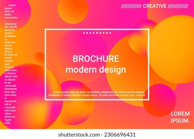 Gradientes de forma de bola 3d para el diseño de la decoración. Ilustración vectorial 3d. Concepto creativo. Fondo geométrico mínimo. Gradiente colorido. Hermoso fondo de espacio colorido.