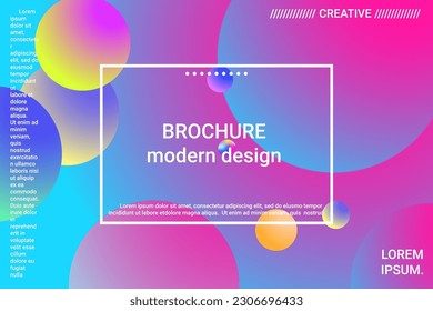 3d ball shape gradients for decoration design. 3d vector illustration. Creative concept. Minimal geometric background. Colorful gradient. Beautiful colorful space background.