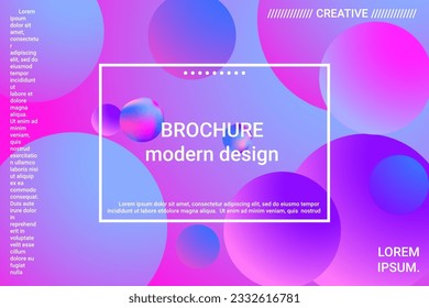 3d ball shape gradients for decoration design. 3d vector illustration. Creative concept. Minimal geometric background. Colorful gradient. Beautiful colorful space background.