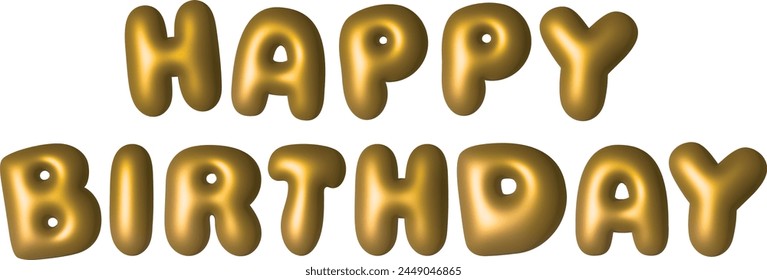 3d balloon lettering design font