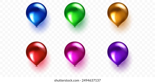 3D balloon set, beautiful and elegant design Vector illustration