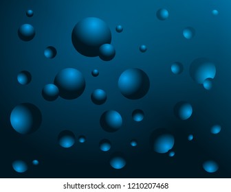 3D balls background