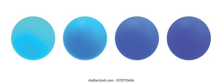 3D Balls collection for game on white background. Realistic vector illustration